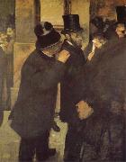 Edgar Degas In the Bourse oil on canvas